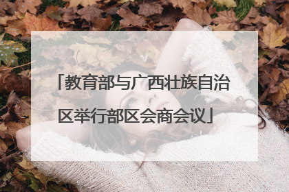 教育部与广西壮族自治区举行部区会商会议