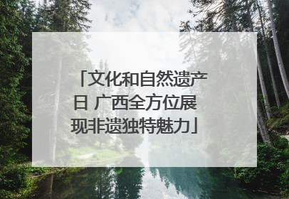 文化和自然遗产日 广西全方位展现非遗独特魅力