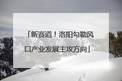 新赛道！洛阳勾勒风口产业发展主攻方向