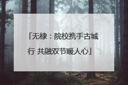 无棣：院校携手古城行 共融双节暖人心