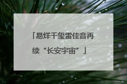 易烊千玺雷佳音再续“长安宇宙”