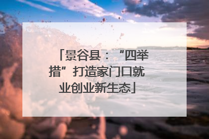 景谷县：“四举措”打造家门口就业创业新生态