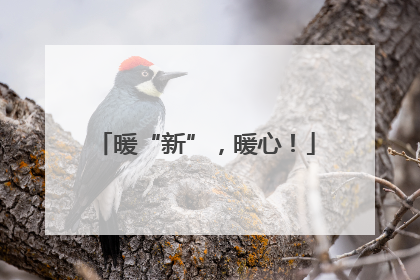 暖“新”，暖心！
