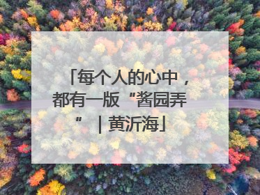 每个人的心中，都有一版“酱园弄”｜黄沂海