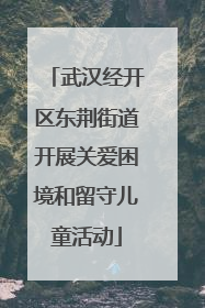 武汉经开区东荆街道开展关爱困境和留守儿童活动