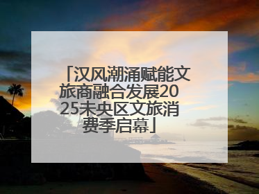 汉风潮涌赋能文旅商融合发展2025未央区文旅消费季启幕