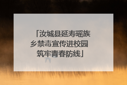 汝城县延寿瑶族乡禁毒宣传进校园 筑牢青春防线