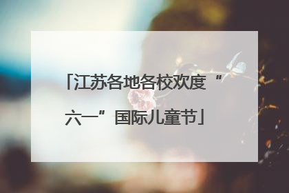 江苏各地各校欢度“六一”国际儿童节