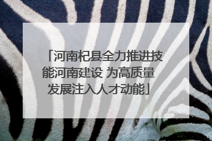 河南杞县全力推进技能河南建设 为高质量发展注入人才动能