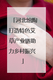 河北馆陶打造特色艾草产业链助力乡村振兴