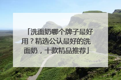 洗面奶哪个牌子最好用？精选公认最好的洗面奶，十款精品推荐