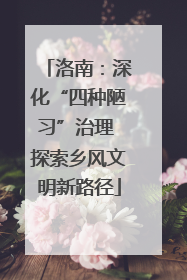 洛南：深化“四种陋习”治理 探索乡风文明新路径