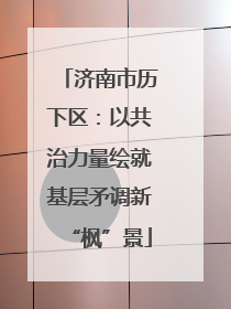济南市历下区：以共治力量绘就基层矛调新“枫”景