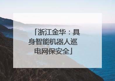 浙江金华：具身智能机器人巡电网保安全