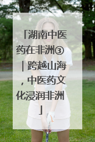 湖南中医药在非洲③｜跨越山海，中医药文化浸润非洲