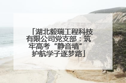 湖北毅瑞工程科技有限公司党支部：筑牢高考“静音墙” 护航学子逐梦路