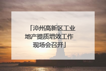 漳州高新区工业地产提质增效工作现场会召开