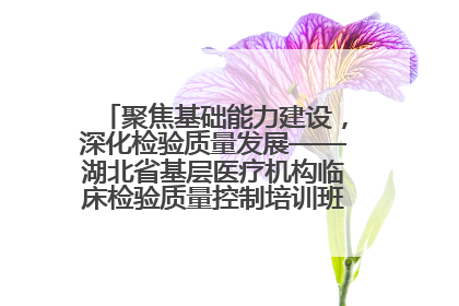 聚焦基础能力建设，深化检验质量发展——湖北省基层医疗机构临床检验质量控制培训班（孝感站）成功举办