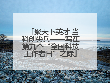 聚天下英才 当科创尖兵——写在第九个“全国科技工作者日”之际