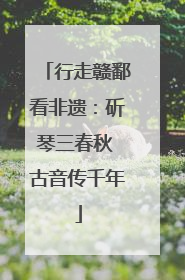 行走赣鄱看非遗：斫琴三春秋 古音传千年