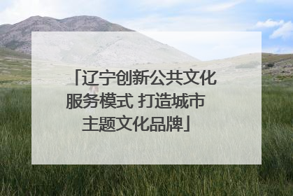 辽宁创新公共文化服务模式 打造城市主题文化品牌