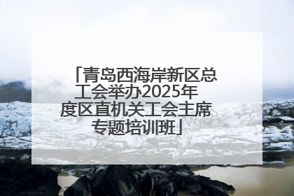 青岛西海岸新区总工会举办2025年度区直机关工会主席专题培训班
