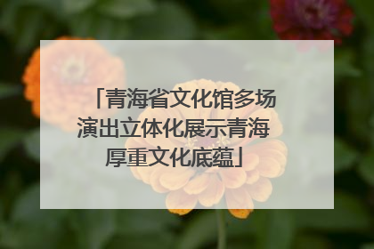 青海省文化馆多场演出立体化展示青海厚重文化底蕴