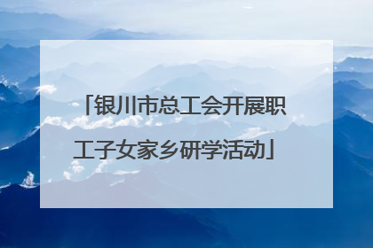 银川市总工会开展职工子女家乡研学活动