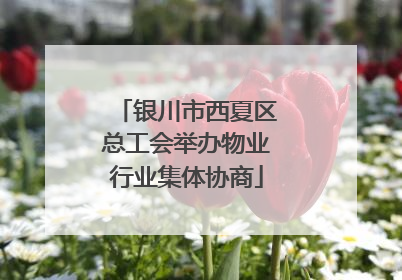 银川市西夏区总工会举办物业行业集体协商