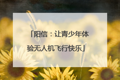 阳信：让青少年体验无人机飞行快乐