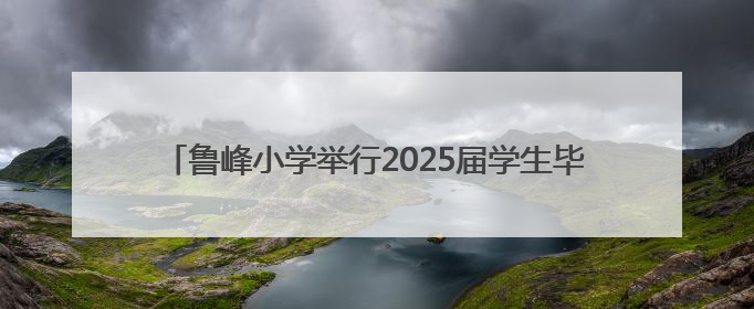 鲁峰小学举行2025届学生毕业典礼暨建校十周年庆祝活动