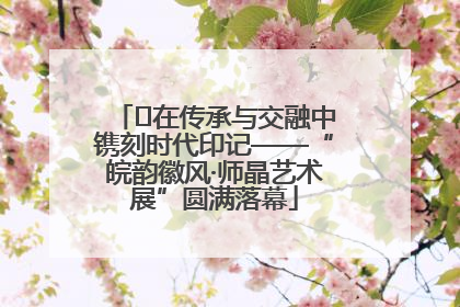 ﻿在传承与交融中镌刻时代印记——“皖韵徽风·师晶艺术展”圆满落幕