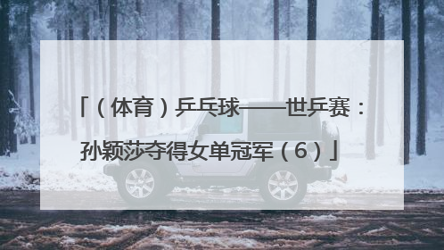 （体育）乒乓球——世乒赛：孙颖莎夺得女单冠军（6）