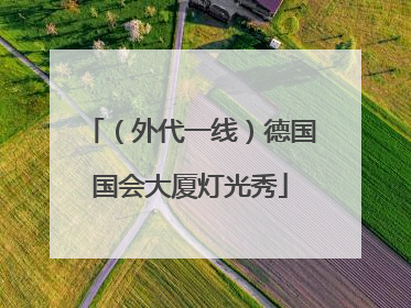 （外代一线）德国国会大厦灯光秀
