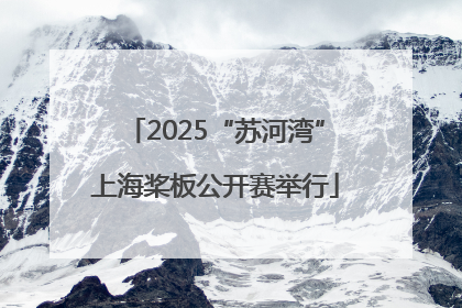 2025“苏河湾”上海桨板公开赛举行