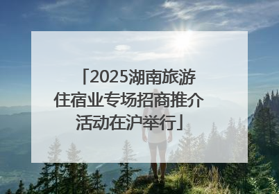 2025湖南旅游住宿业专场招商推介活动在沪举行