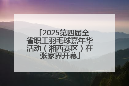 2025第四届全省职工羽毛球嘉年华活动（湘西赛区）在张家界开幕