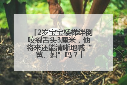 2岁宝宝楼梯绊倒咬裂舌头3厘米，他将来还能清晰地喊“爸、妈”吗？