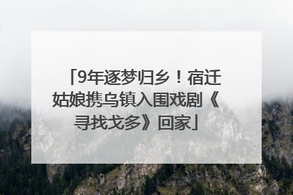 9年逐梦归乡！宿迁姑娘携乌镇入围戏剧《寻找戈多》回家
